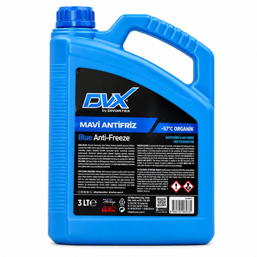 DVX Antigel organique bleu -57 °C (3 L)