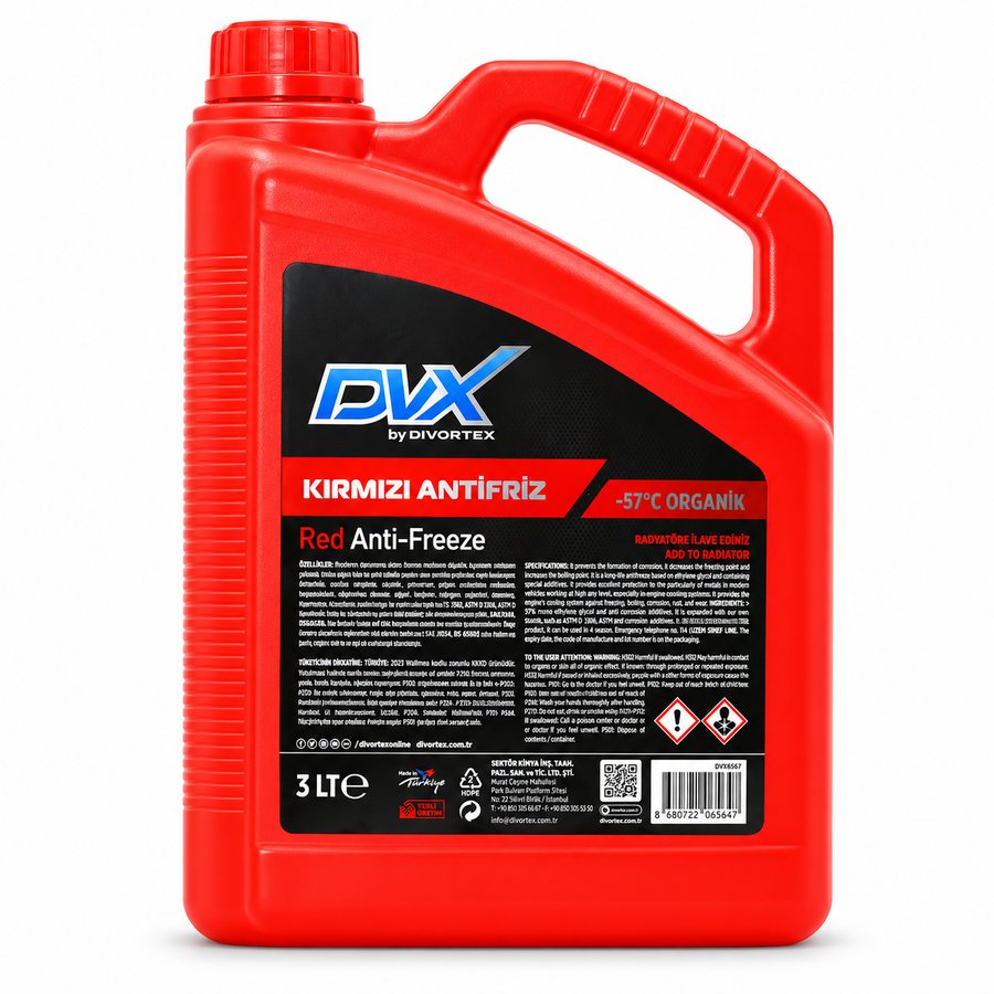 DVX Antigel organique rouge -57 °C (3 L)