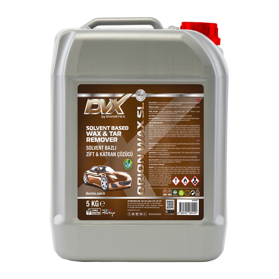 DVX Orion Wax SL — Solvent Based Wax & Tar Remover (5 L)