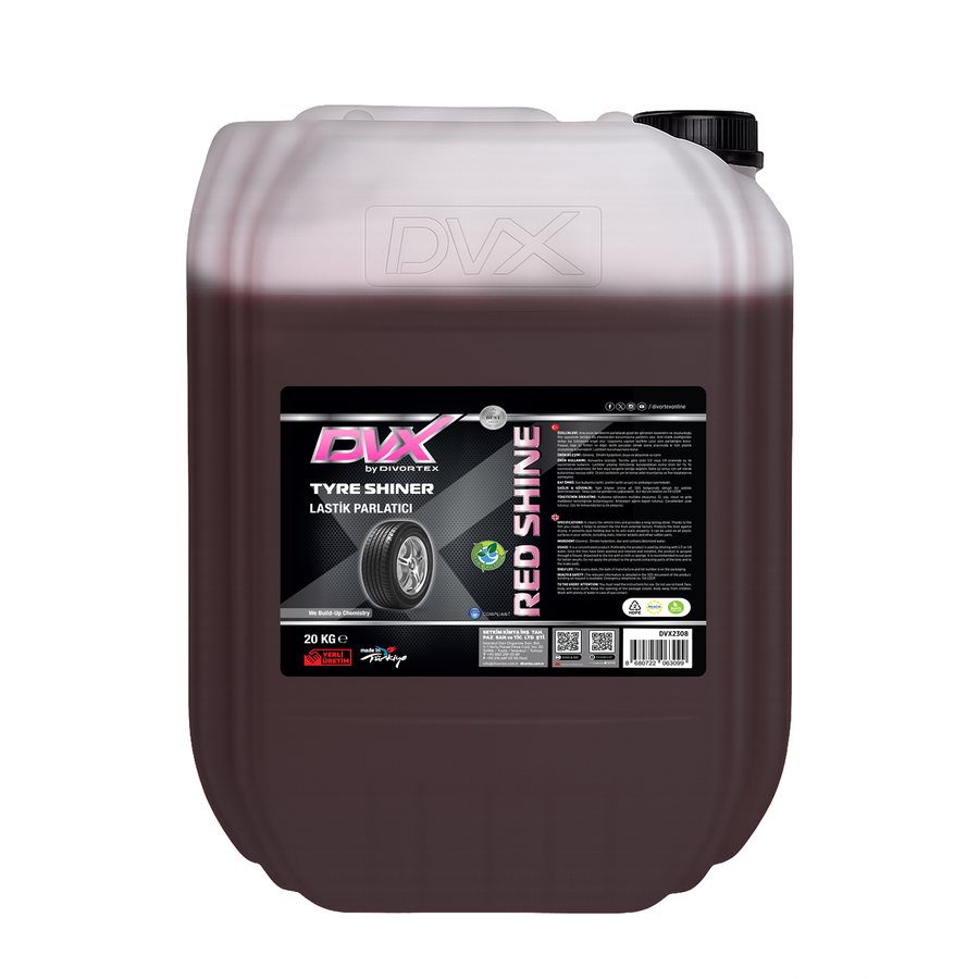 DVX Red Shine Dark — Tyre Shiner, formule glycérine (20 kg)