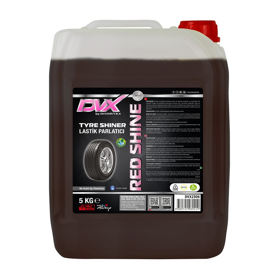 DVX Red Shine Dark — Tyre Shiner, glycerin formula (5 kg)