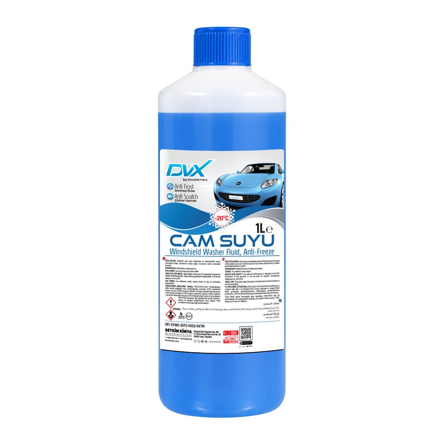 Vue produit – DVX Lave-glace antigel -20 °C (1 L) (DVX9033)