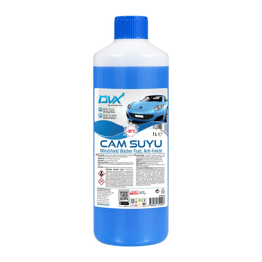 Vue produit – DVX Lave-glace antigel -30 °C (1 L) (DVX9043)